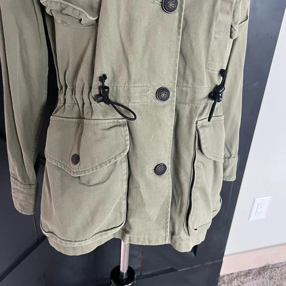 Rag & Bone O’Hara Cargo Utility Jacket Army Green Military Casual Women’s 2 - Picture 6 of 14